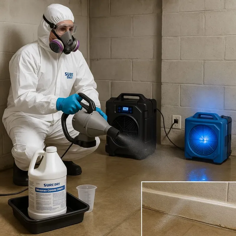 Sanitization and Odor Removal process in Deephaven, MN